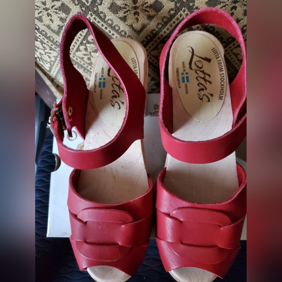Lotta From Stockholm Red Sandles - Gorgous. Sz. 7.5. - Picture 4 of 10